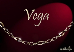 Vega - náramek zlacený